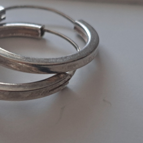 925 Sterling silver hoop earrings - Picture 8 of 8